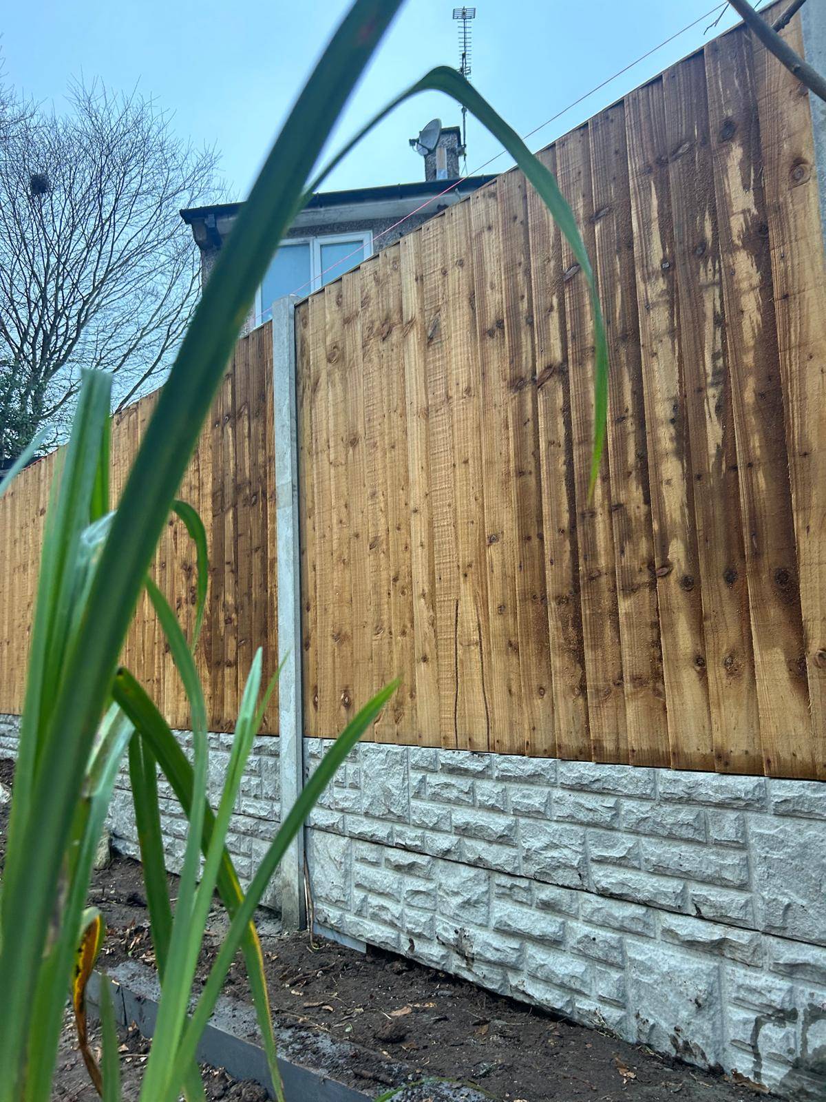 Landscaping work in progress