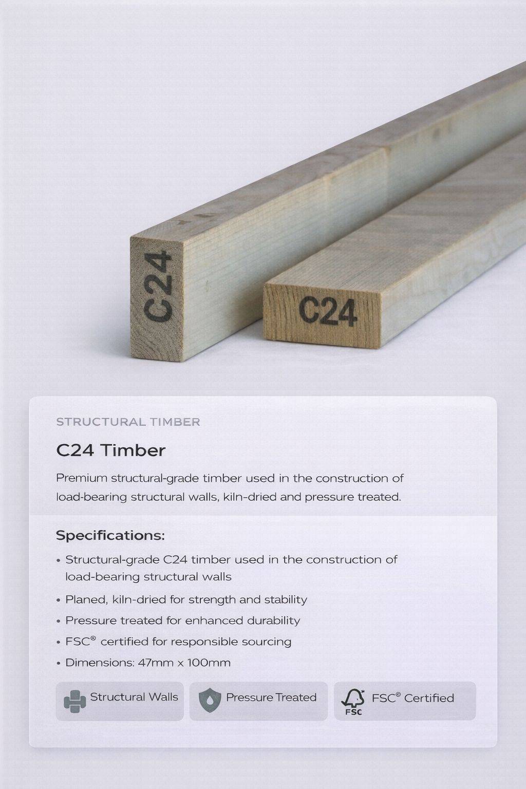 C24 timber specification