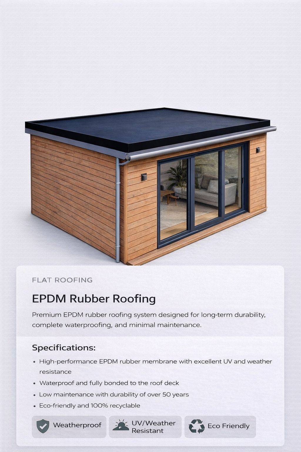 Rubber roof specification